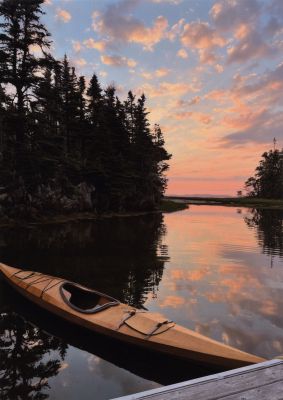Kayak Near Crescent Beach by Virginnia Murray
